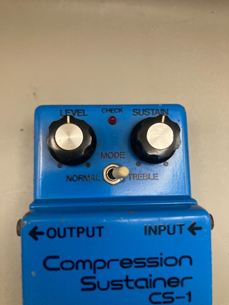 BOSS CS-1 Compression Sustainer Made in Japan Silver Screw Compressor Tested