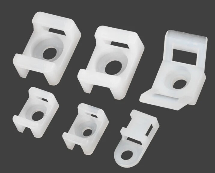 Cable Zip Tie Base Clips, Screw Mount Saddle Cradle Fixing Clips Holders