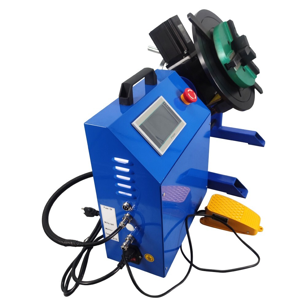 50KG Welding Positioner Turntable Soldering (PLC Controller) with 200mm Chuck