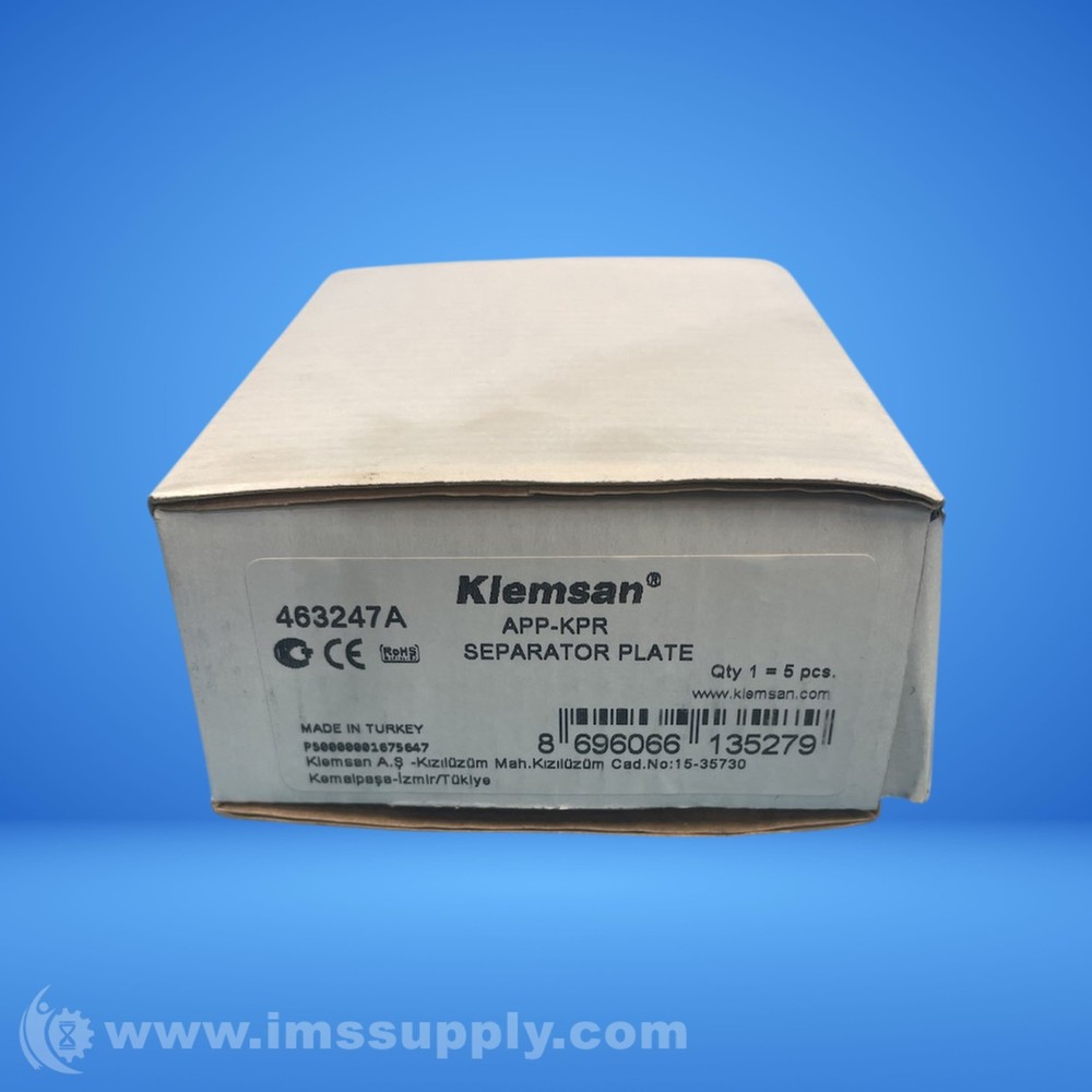 Klemsan 463247A Separator Plate FNOB