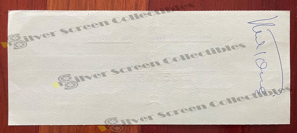 Mel Tormé - Original Signed Bank Check