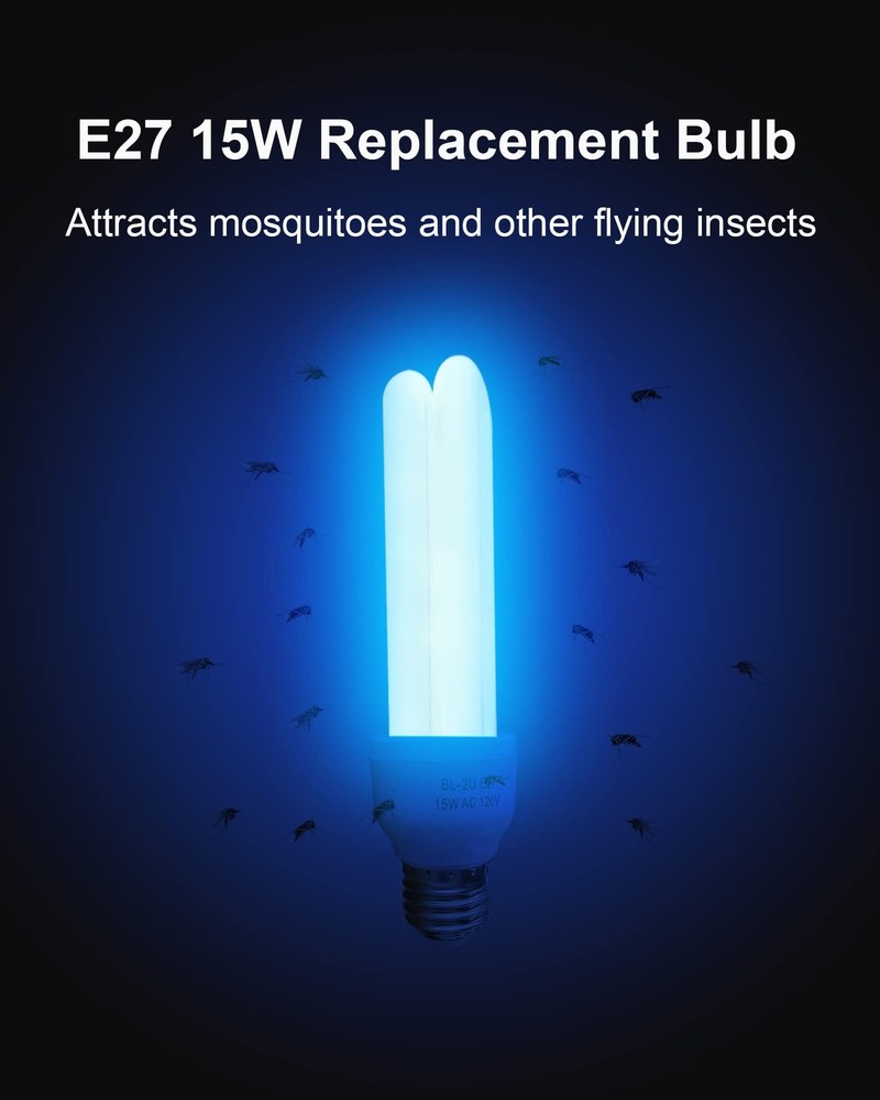 E27 15W U Type Replacement Bulb for 15W Bug Zapper, Compatible with HOMESUIT,...