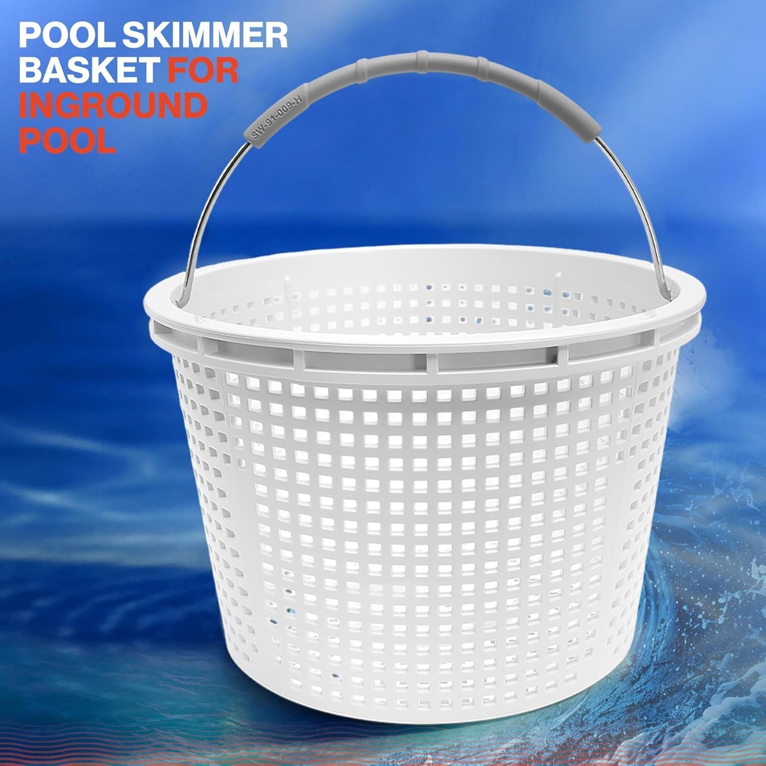 Replacement Pool Skimmer Basket with Heavy-Duty Design for Debris Removal