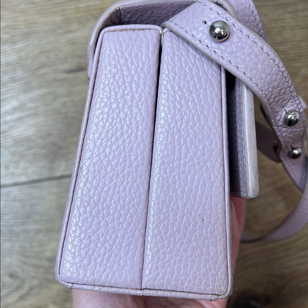 Behno Lavender Leather Mary Bag