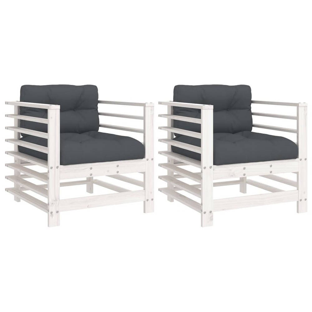 Garden Chair White, Anthracite