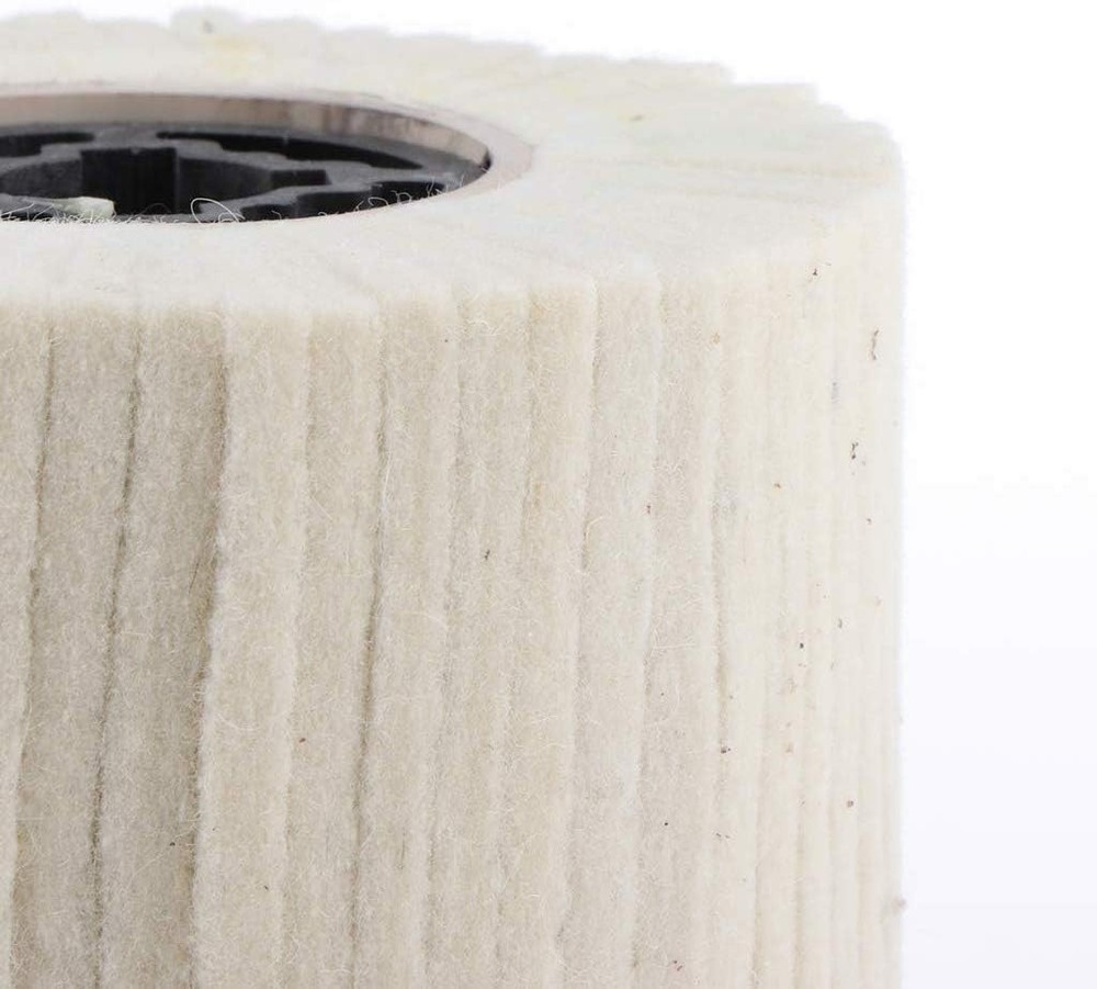 Wool Felt Wire Drawing Wheel Buffer Wheel Buffing Drum Mirror Burnishing Poli...