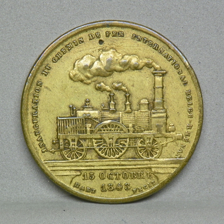 1843-- 1ST RAIL CONNECTION BETWEEN BELGIUM & GERMANY