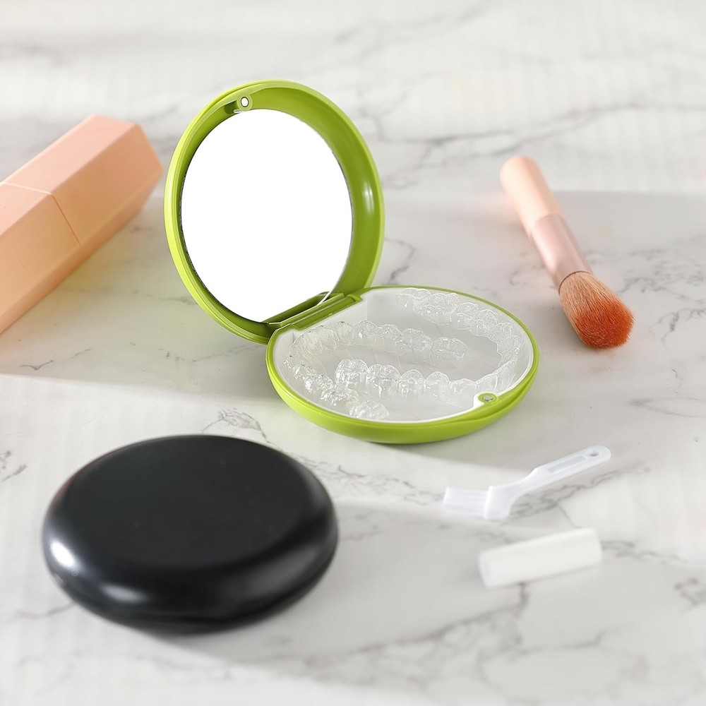 2 estuches para retenedores, protector bucal con , compatible con Invisalign