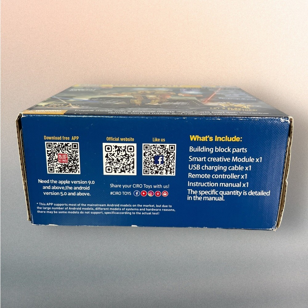 Wallbot STEM App/Remote Controlled Robot Kit Ages 7-12 NEW, Sealed