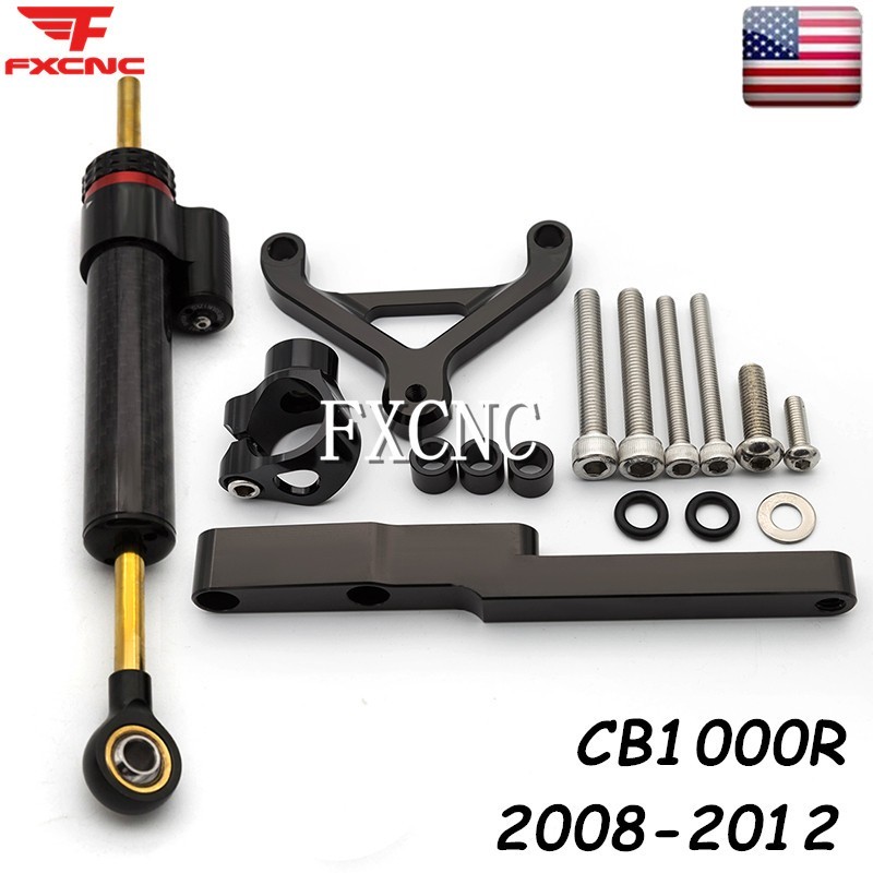 Steering Damper Stabilizer & Mount Support Bracket For Honda CB1000R 2008-2017