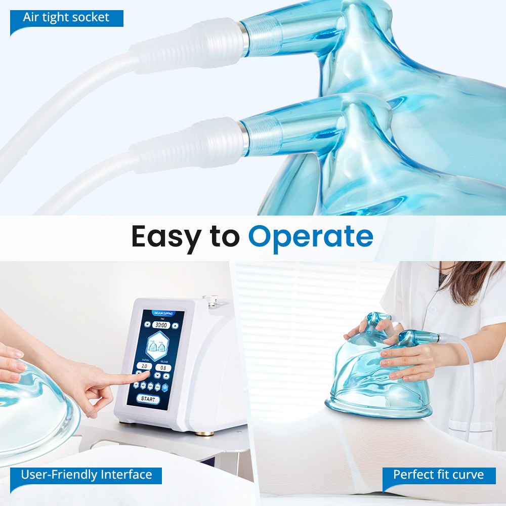 Professional Butt Cupping Machine Strong Suction Touch Screen Easy Operation USA