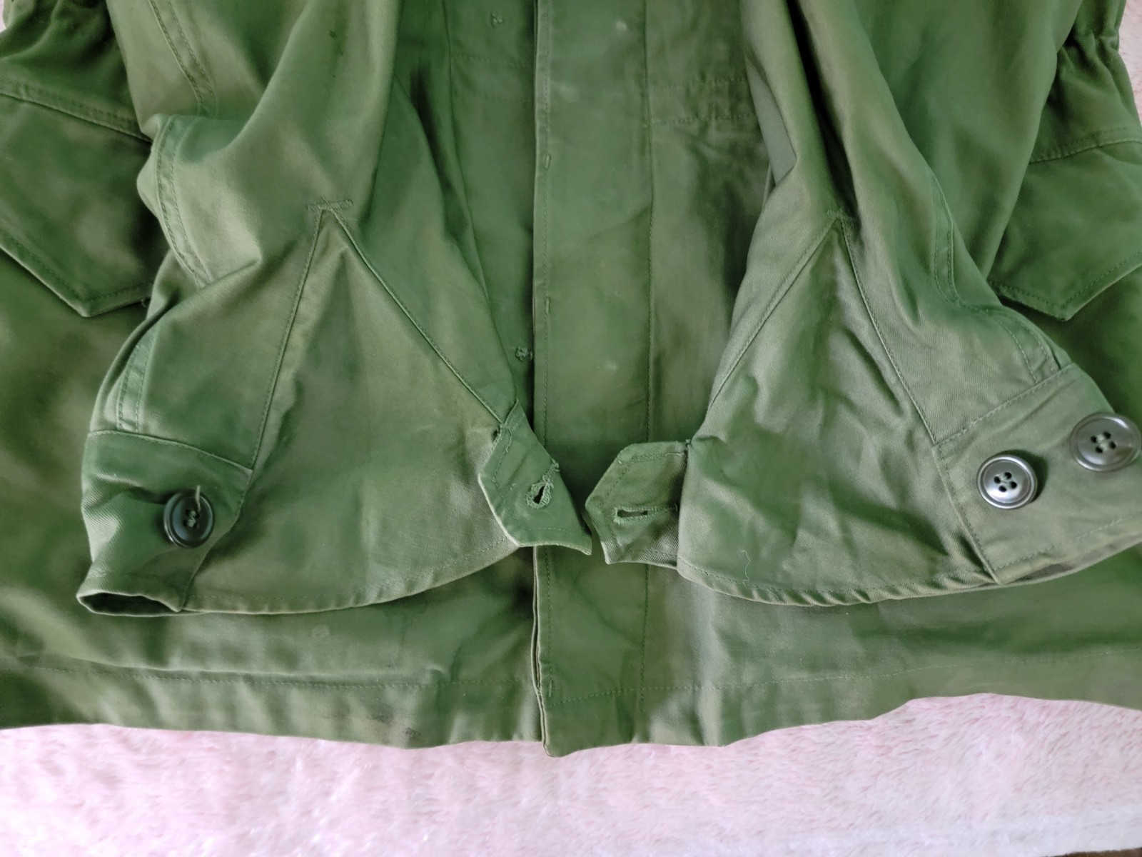 Vintage 1950s US Army Field Jacket Without Liner Size Regular Small