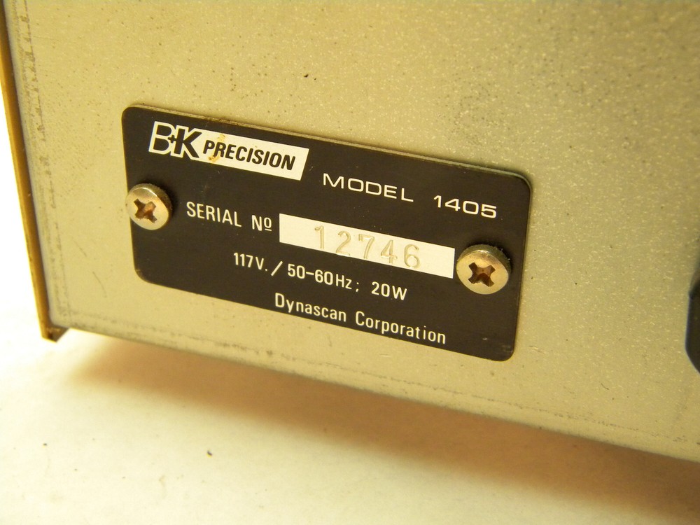 BK 1405 Sweep Range Electronic Testing Device; Mechanic, Ignition