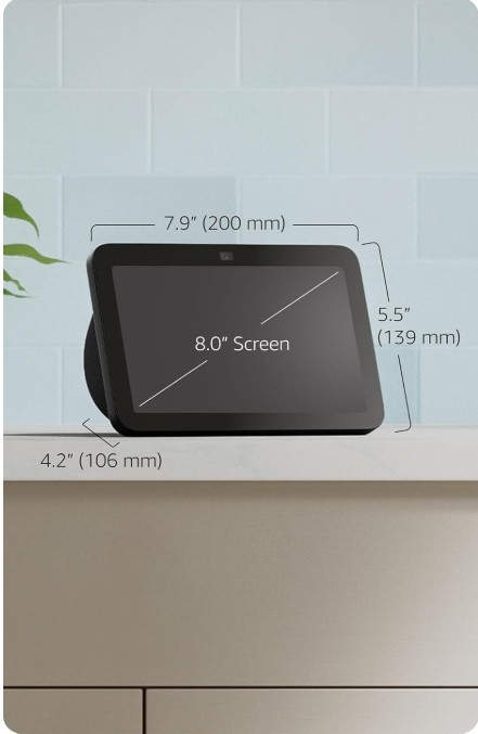 Amazon Echo Show 8 (3rd Gen) 8" Touchscreen- Charcoal