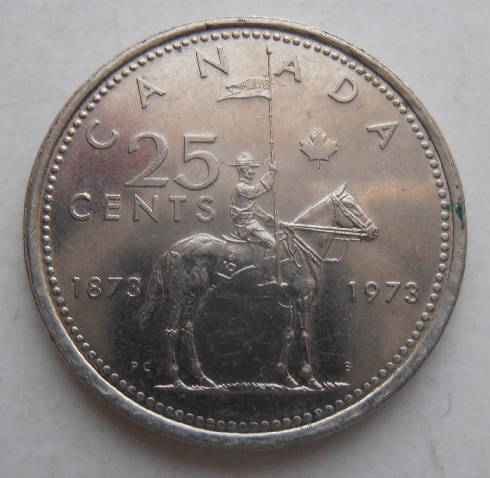 CANADA 25 CENTS 1973