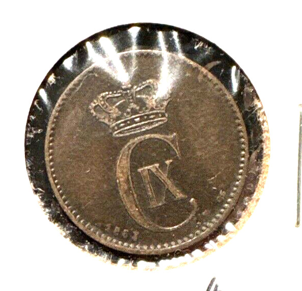 Denmark 1883 2 ore KM 793.1 XF
