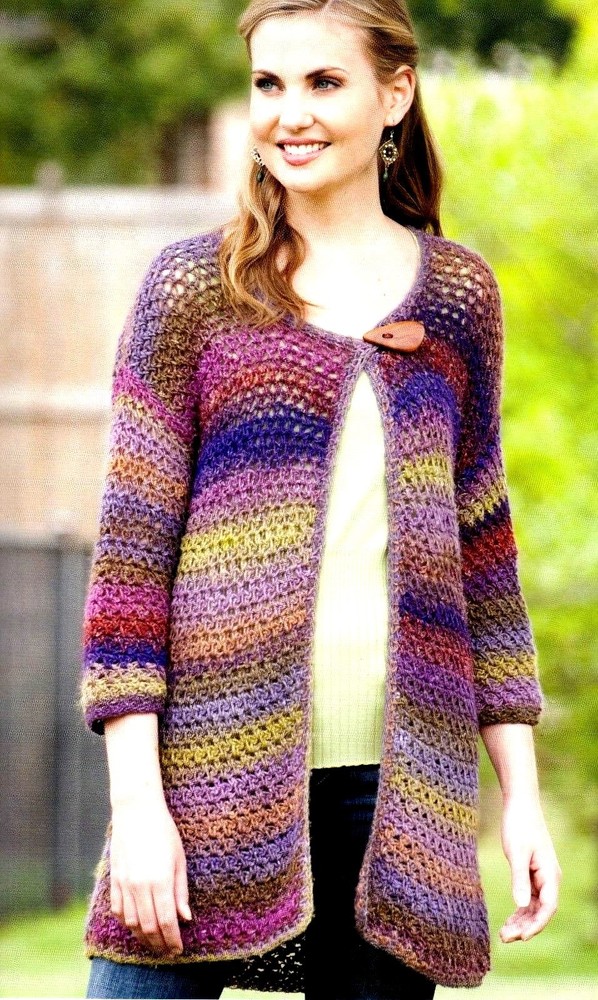 LOVELY Lyndalls Cardigan/Crochet Pattern INSTRUCTIONS ONLY