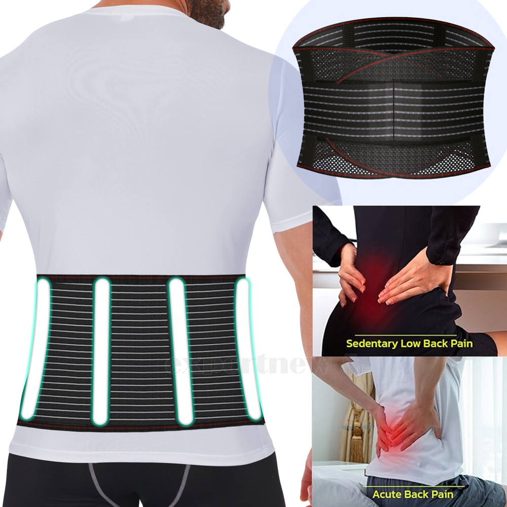 Compression Back Brace Pain Relief Sciatica Lumbar Support Belt for Lower Back