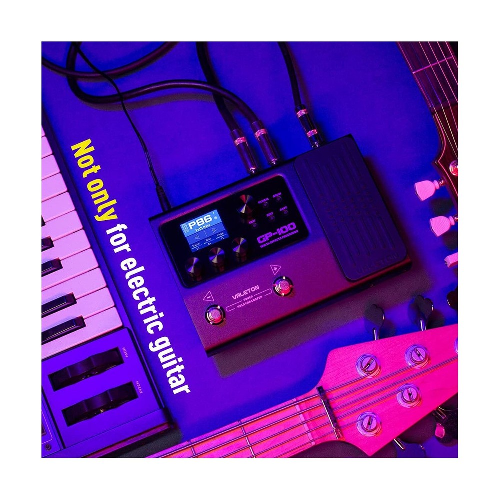 Valeton GP-100 Guitar Bass Amp Modeling IR Cabinets Simulation Multi Language...