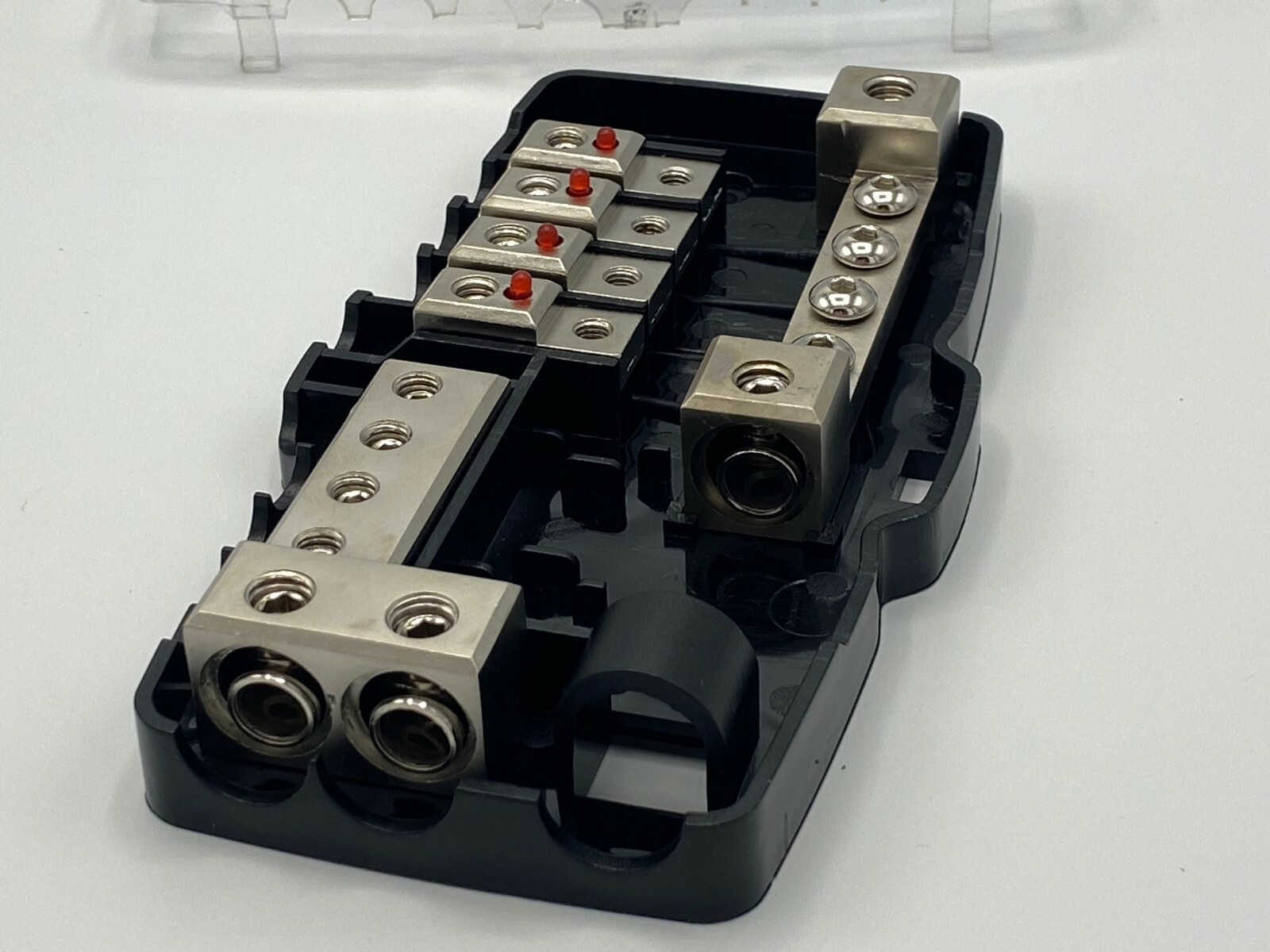 COSMOS AUDIO FUSED DISTRIBUTION BLOCK 0/4 AWG IN AND 4/8 AWG OUT