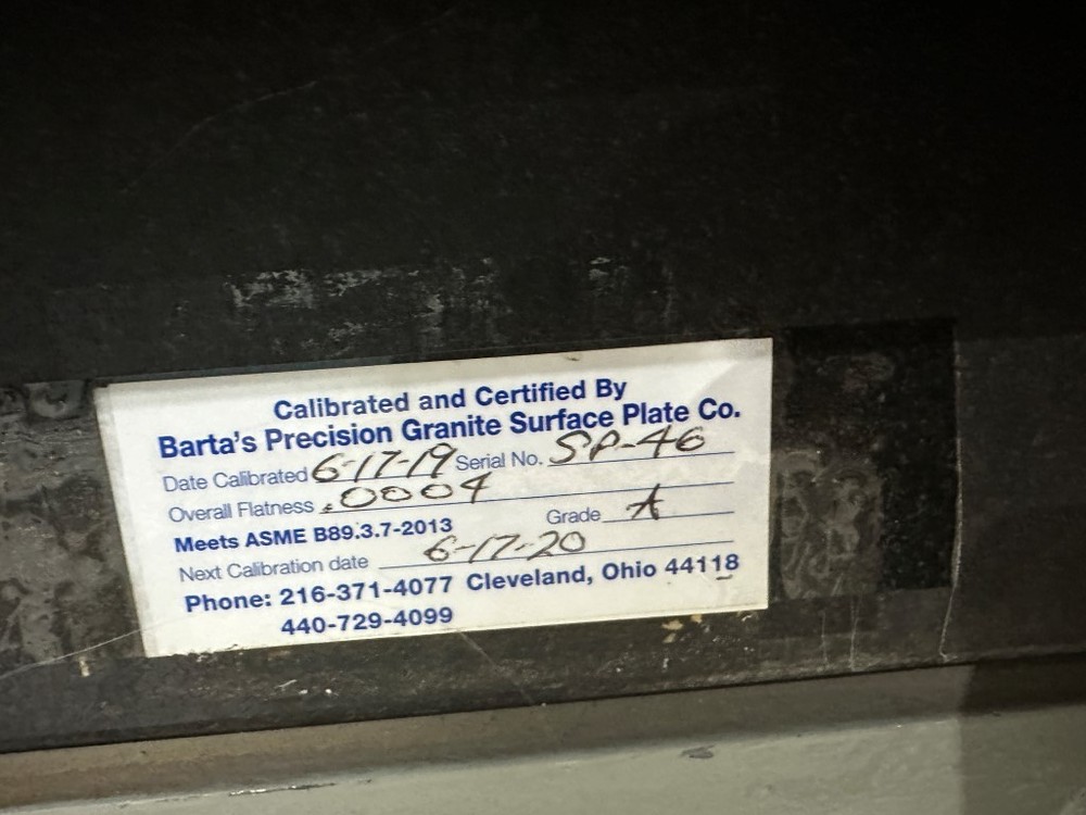 4' X 8' GRANITE SURFACE PLATE