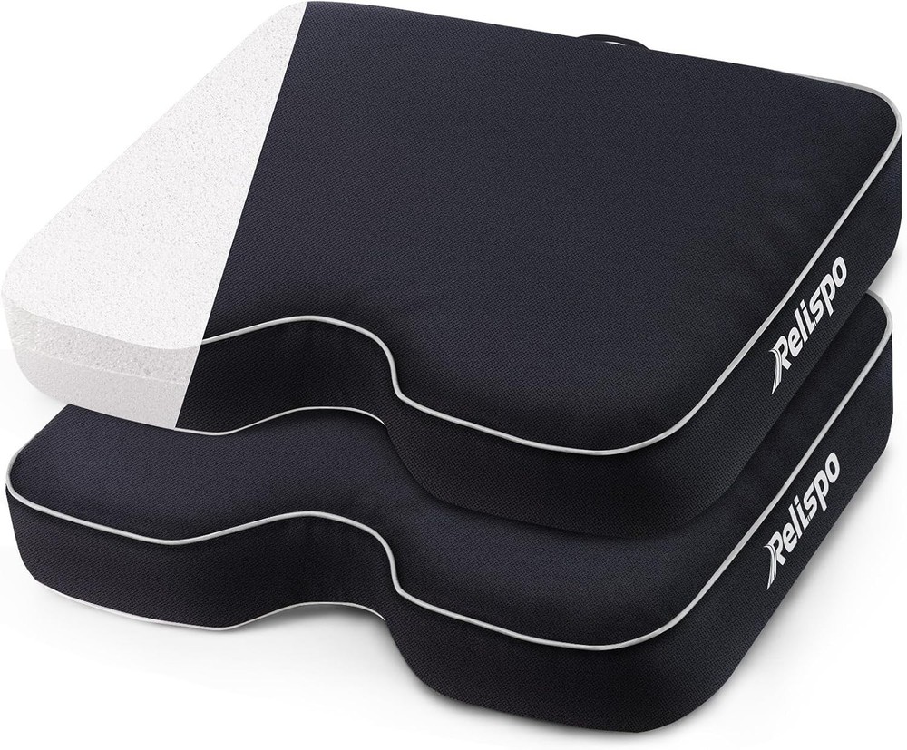 Ergonomic Waterproof Stadium Cushions - Comfortable & Portable 2 Pack