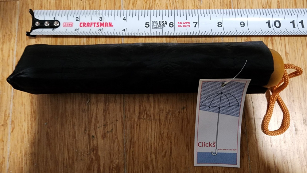 clicks 10" wood handle umbrella NEW!