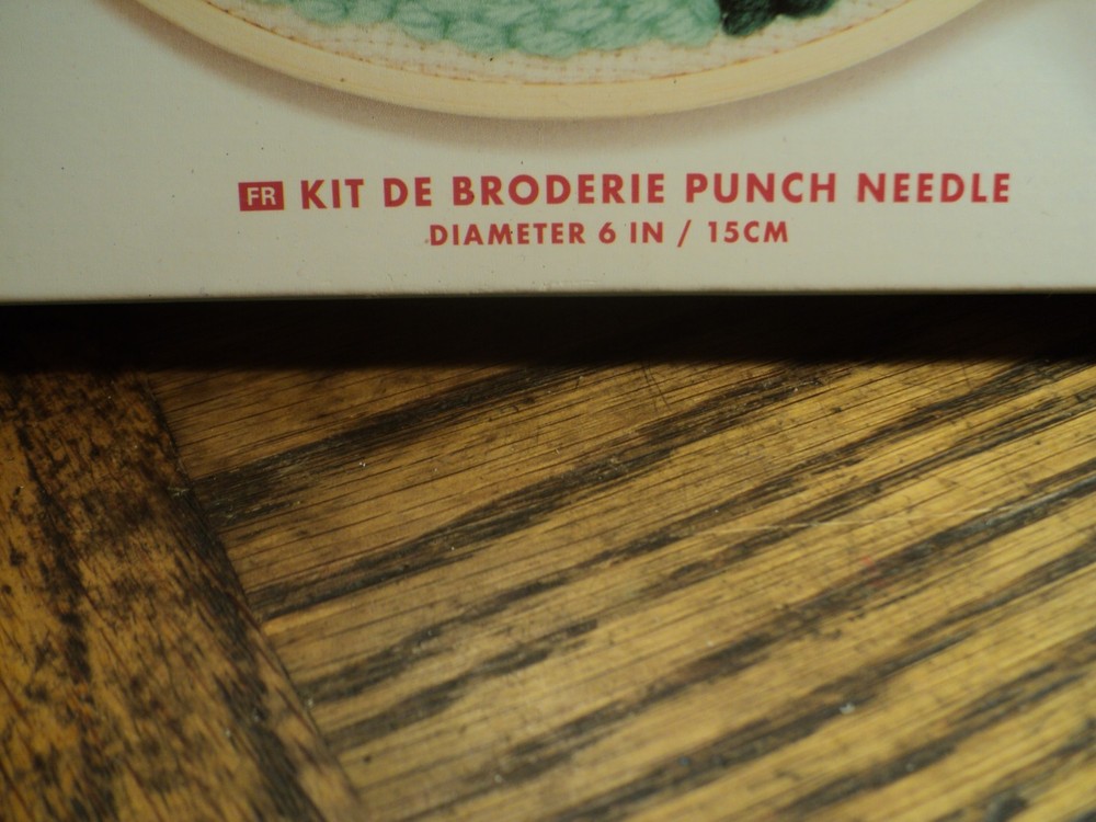 Punch Needle Embroidery Kit 6" Diameter Complete