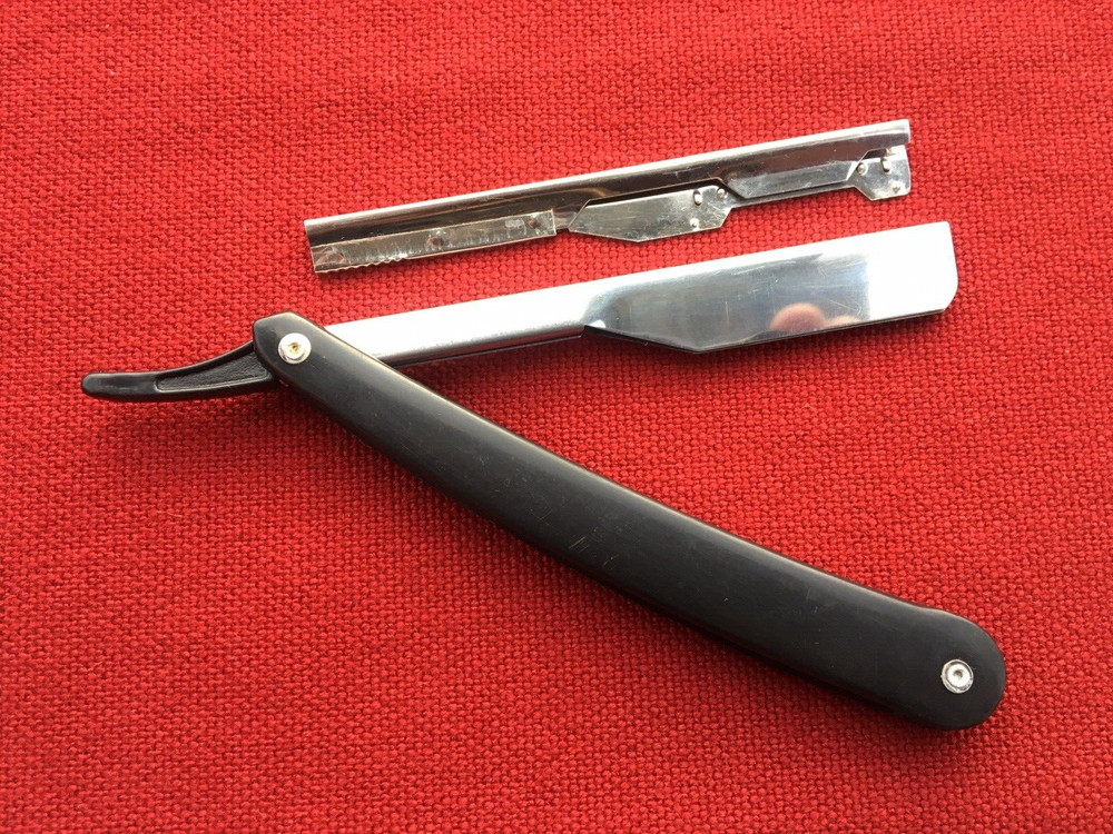 Vintage USSR Straight Razor Replaceable Disposable Blades