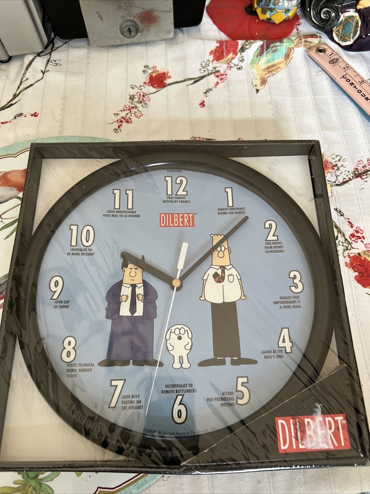 Vintage NOS Fantasma DILBERT Clock