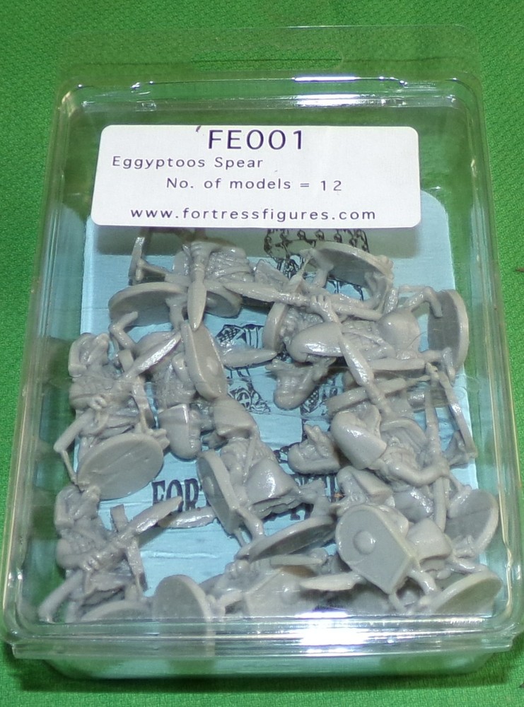 Fortress Figures FE001 Eggyptoos Spears Wargaming Plastic Models