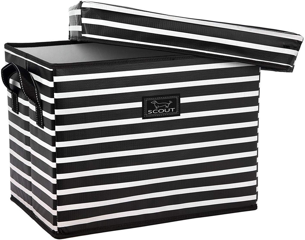 Rump Roost MED - Medium Lidded Storage Bin with Handles, Collapsible, Stackable,