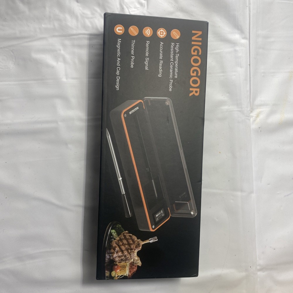 Smart Wireless Meat Thermometer with Thinnest Probe, Magnetic