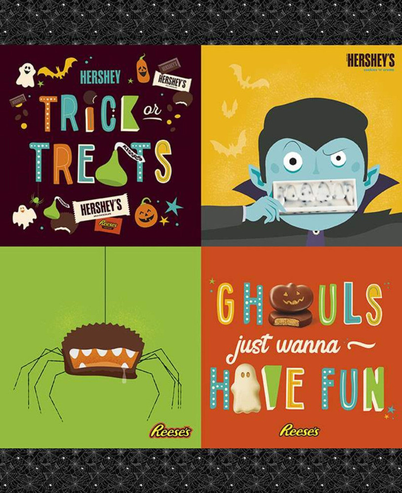 Celebrate with Hershey Halloween Panel BY Riley Blake -PANEL - Panel measures