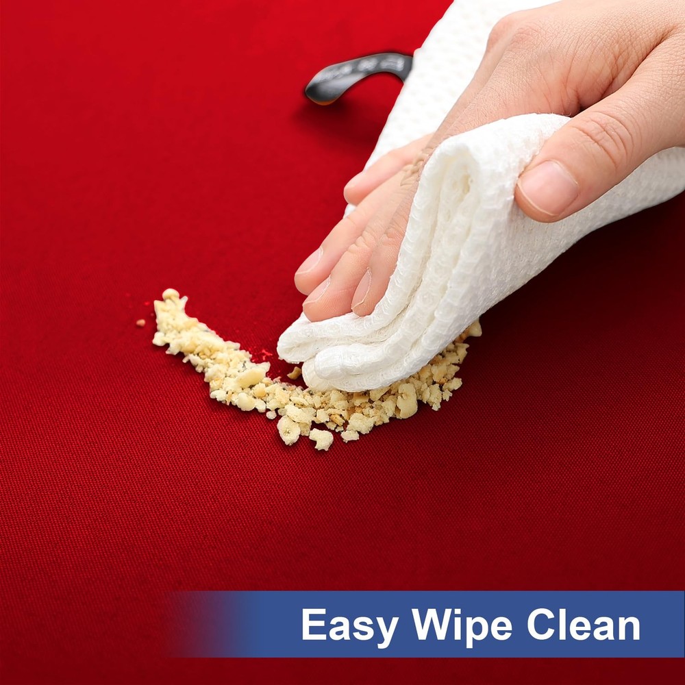 Rectangle Table Cloth Cover, Waterproof Polyester Elastic Fitted Tablecloth, ...