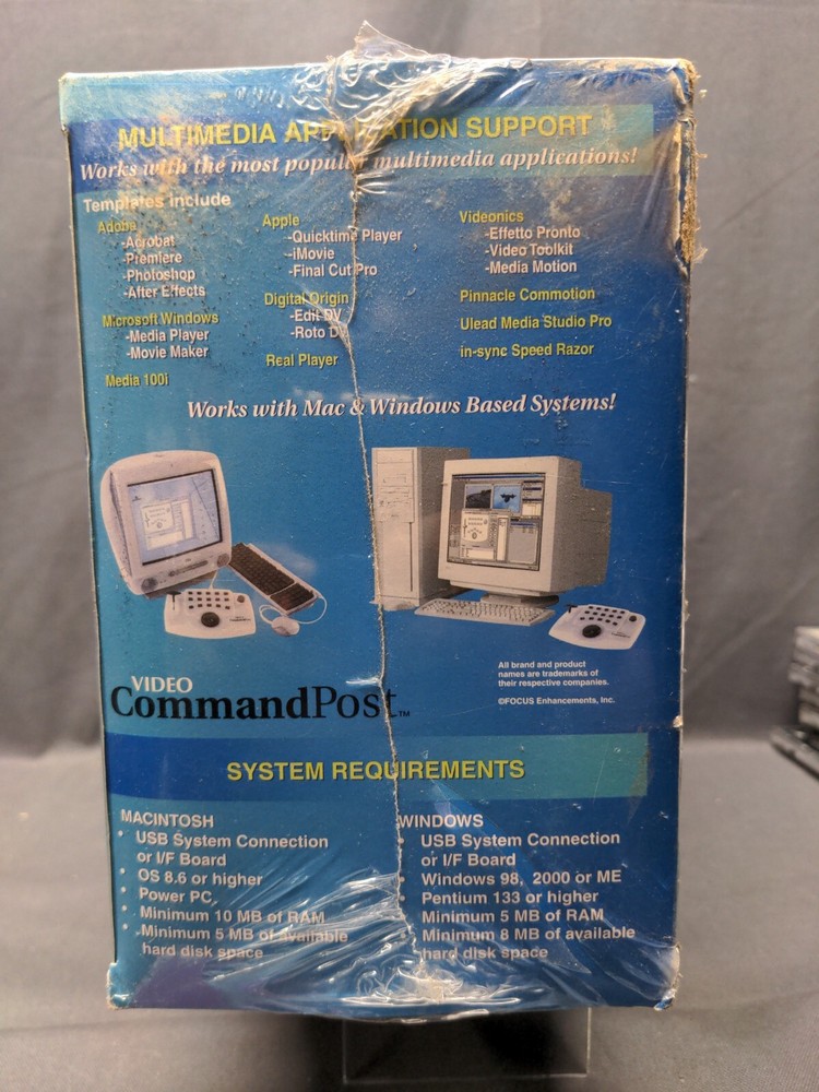 Videonics Focus Command Post CP1 CP-1 Media Controller NOS