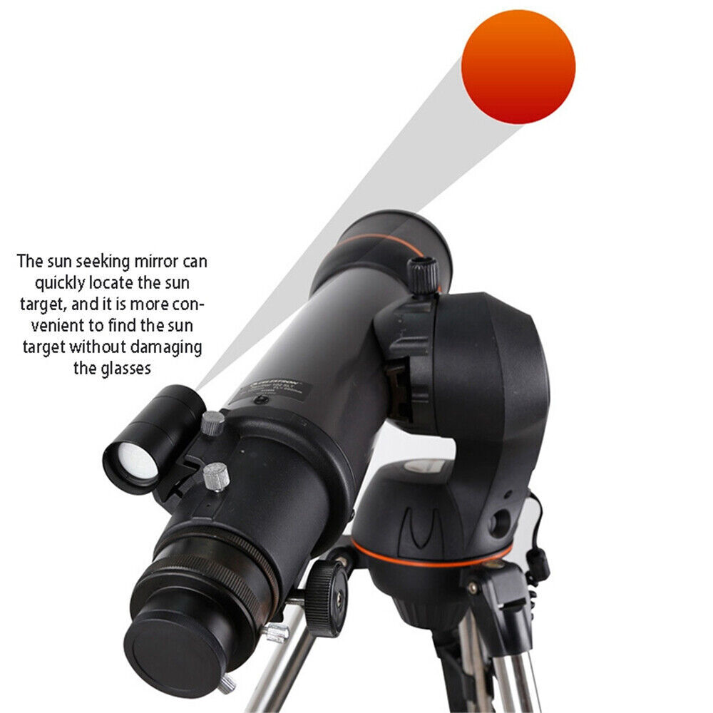 Telescope Solar Finder Scope & Base for Sun Positioning Solar Eclipse Observe US