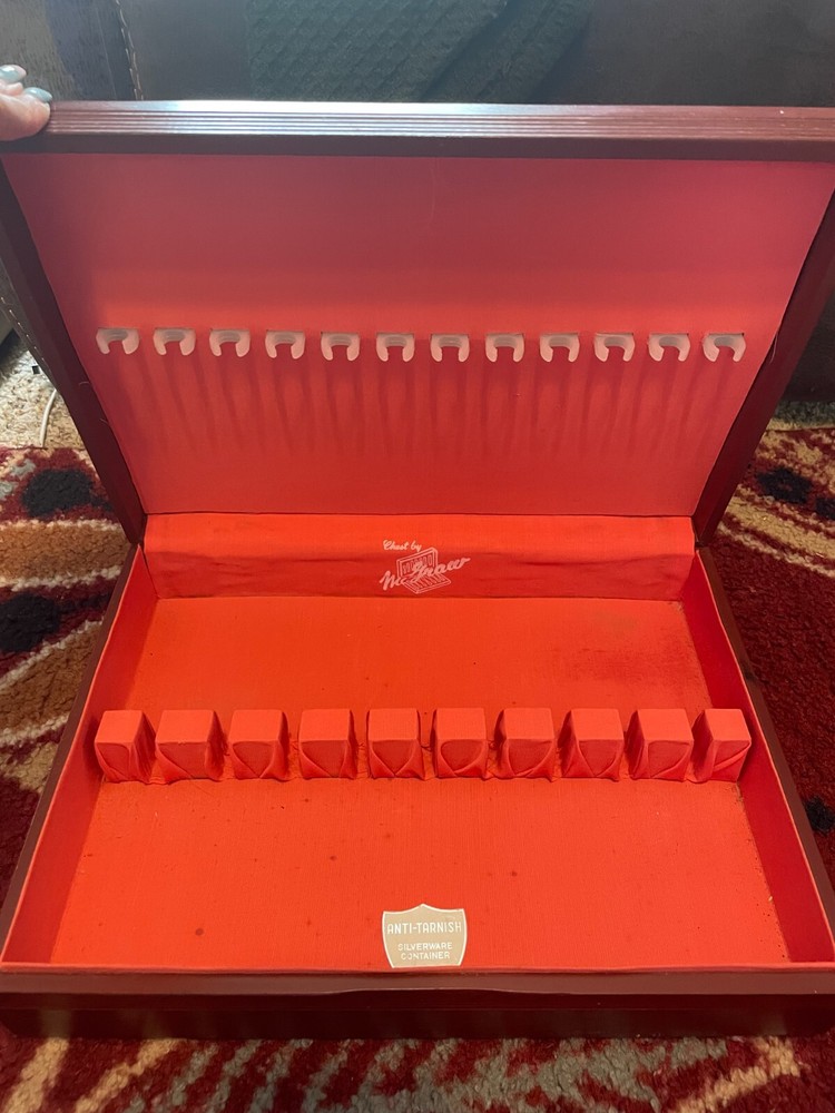 Flatware Silver Ware  box Salmon lining  14 1/2" x 3 1/4" x 10 3/4"