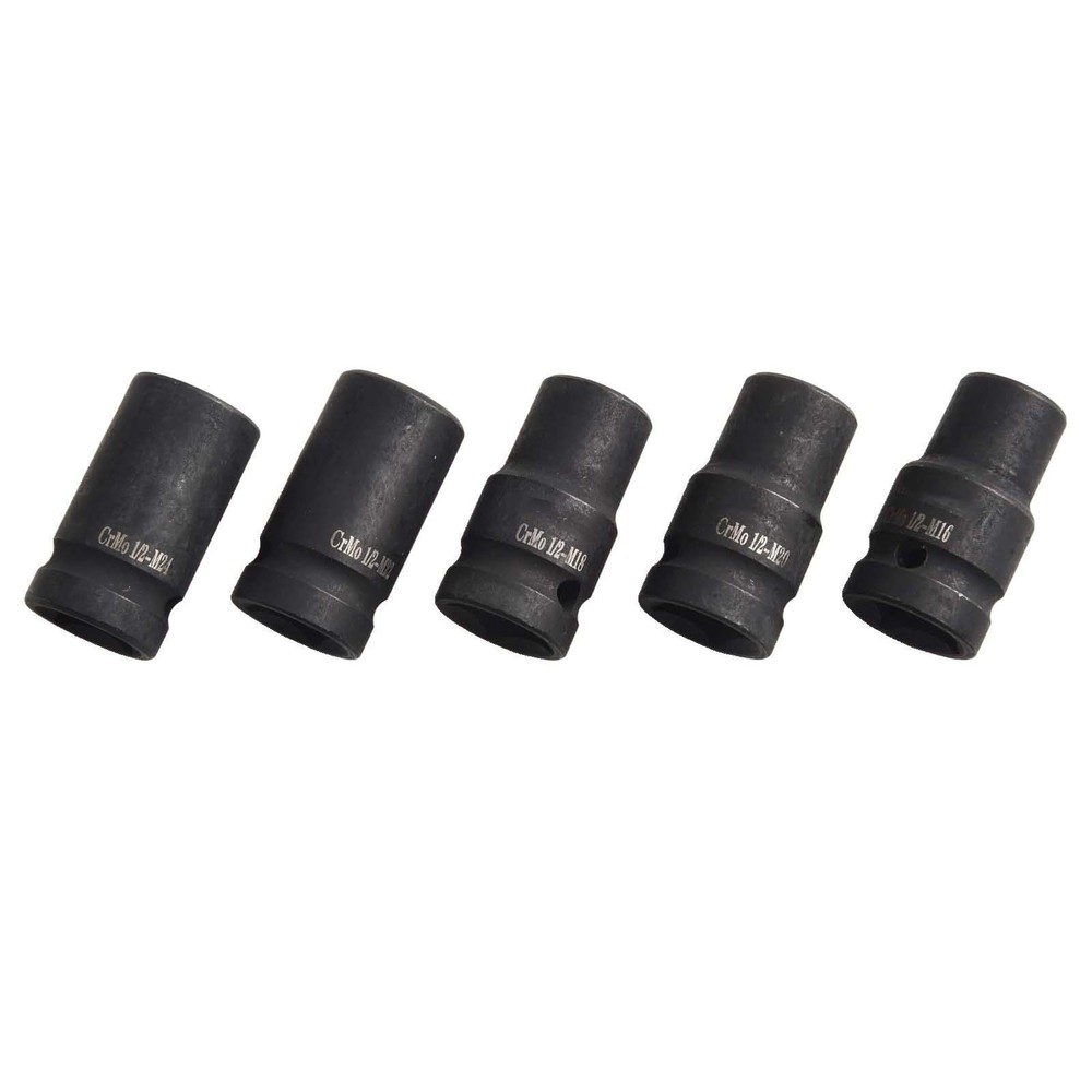 Professional Grade Square Tap Socket Set for Electric Driver Wrench (10PCS)