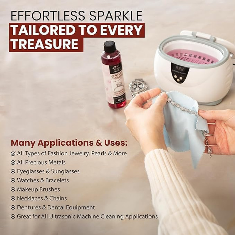 Ultrasonic Cleaner Solution Concentrate - Highly Concentrated All Purpose Cleani