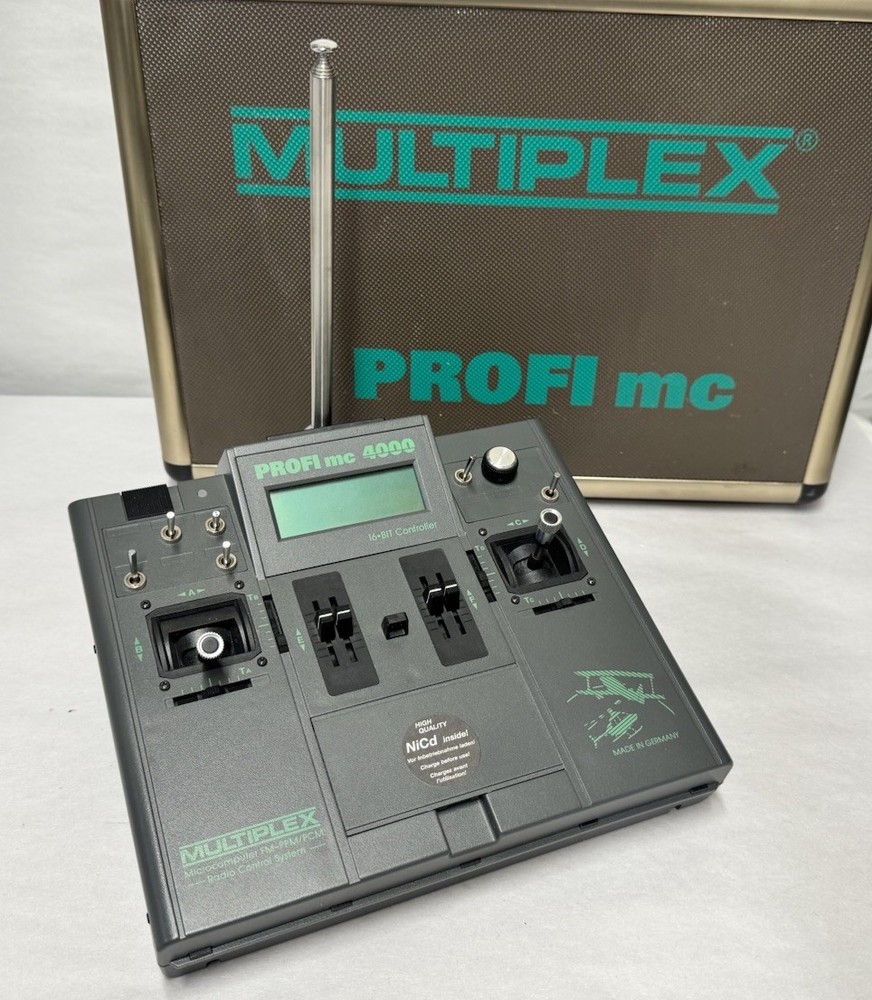 Multiplex Profi MC4000 Microcomputer FM-PPM/PCM ICOM -IC-R2 Radio Control System