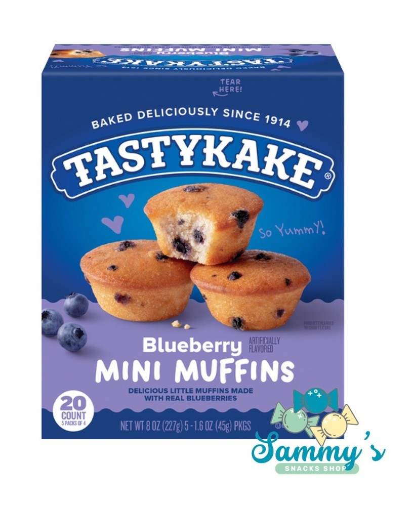 Tastykake Blueberry Mini Muffins Box