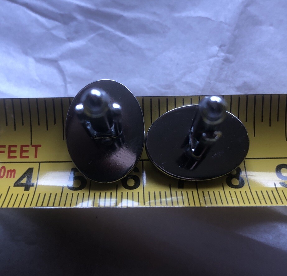 Cufflinks Black & White - Art Deco Design by Artist