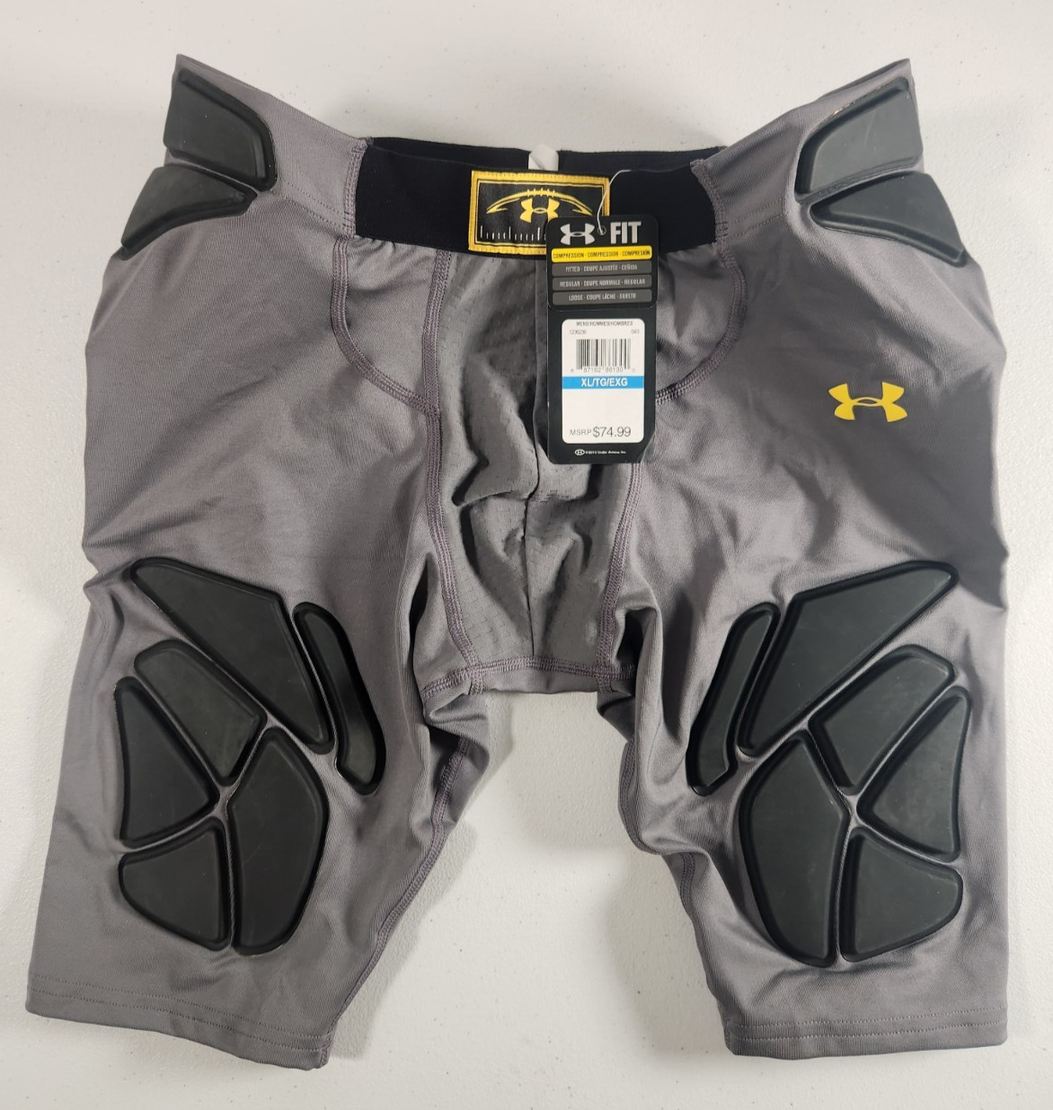 Under Armour 5-Pad Football Compression Girdle Heat Gear Men's XL (10R)