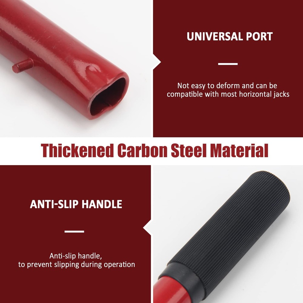 Windspeed Horizontal Hydraulic Jack Handle, 2 Ton Floor Medium, Red