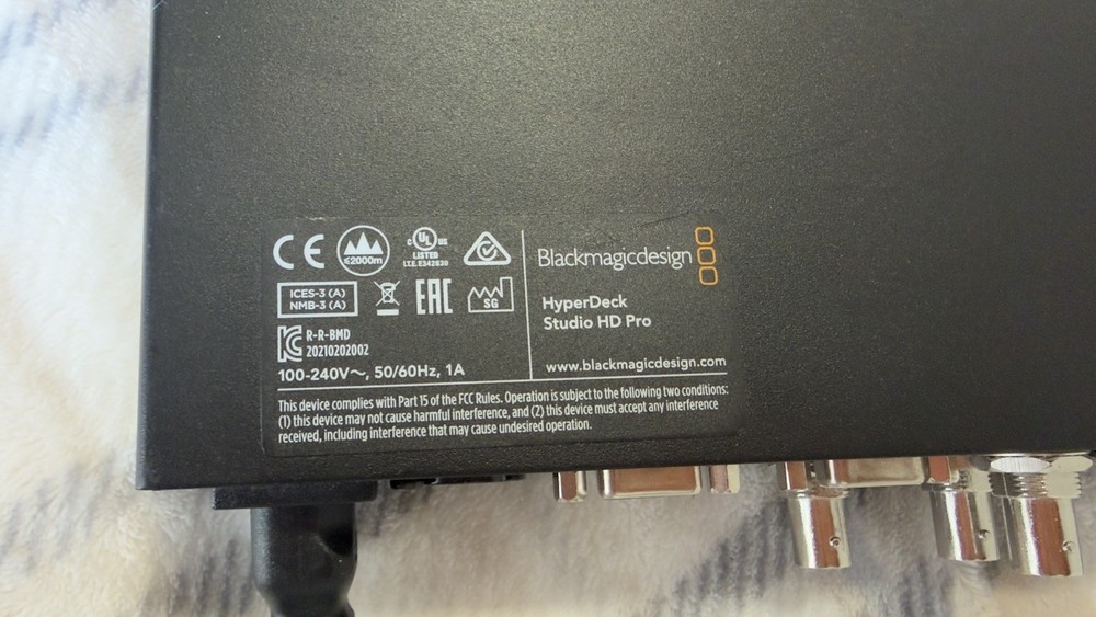 Blackmagic Design HyperDeck Studio HD Pro