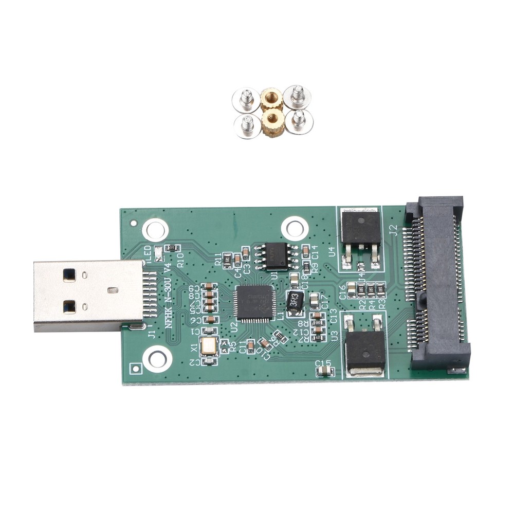 Plug & Play mSATA SSD to USB 3.0 Interface Convertor Adapter Card PCB Board
