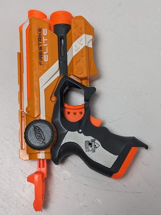 Nerf N Strike Firestrike Elite Orange Light Beam Targeting NO Bullets Or Battery