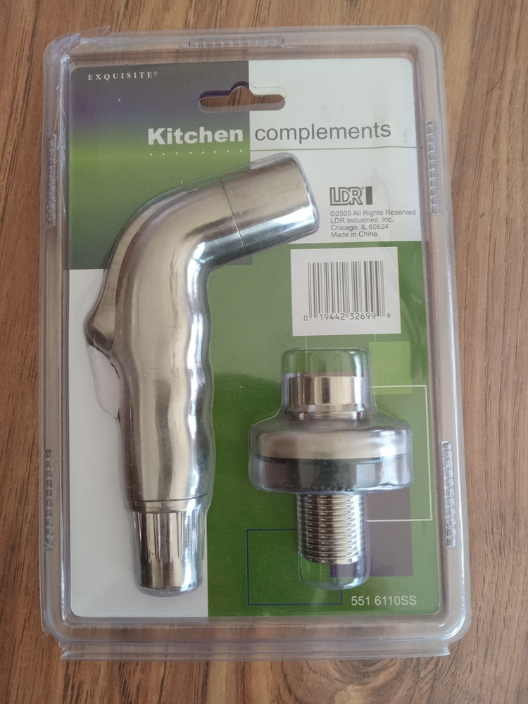 Exquisite Kitchen Complements Sink Spray Head Replacement SS Finish New