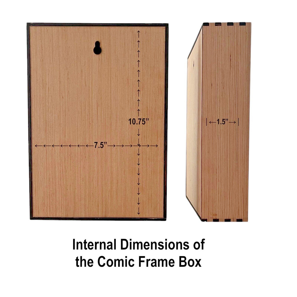 Wood Comic Frame & Compact Storage PLUS Complete Black &White Batman Series